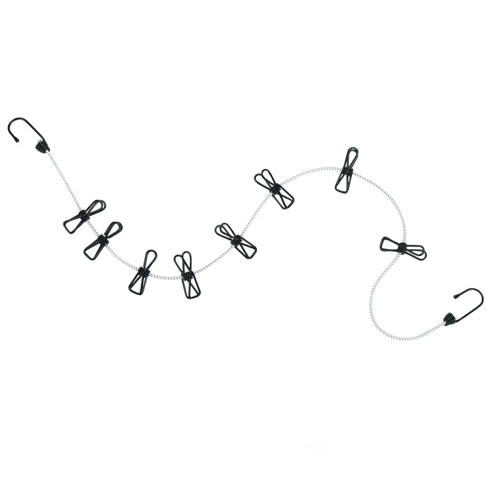 ferrino-stendino-elastico-da-campeggio-210-cm-con-ganci-in-metallo-e-8-mollette- image 1