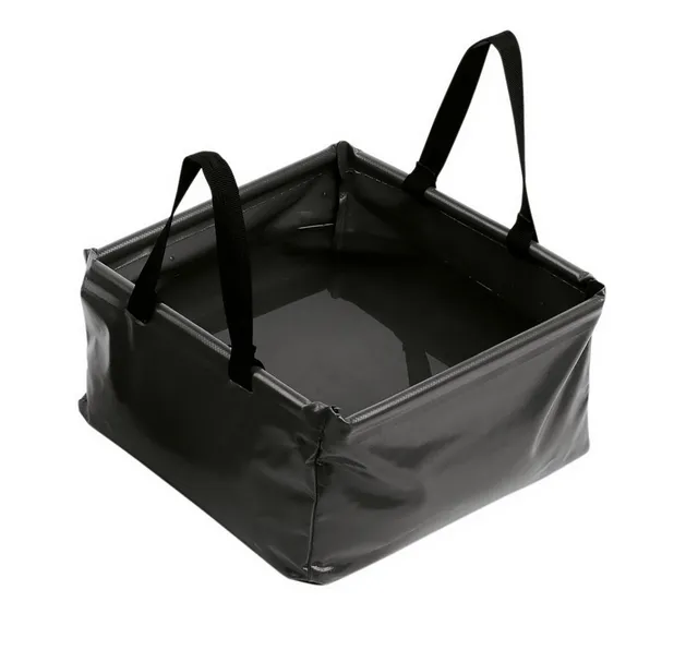 ferrino-conca-bacinella-pieghevole-da-5-litri-con-maniglie-nero image 1
