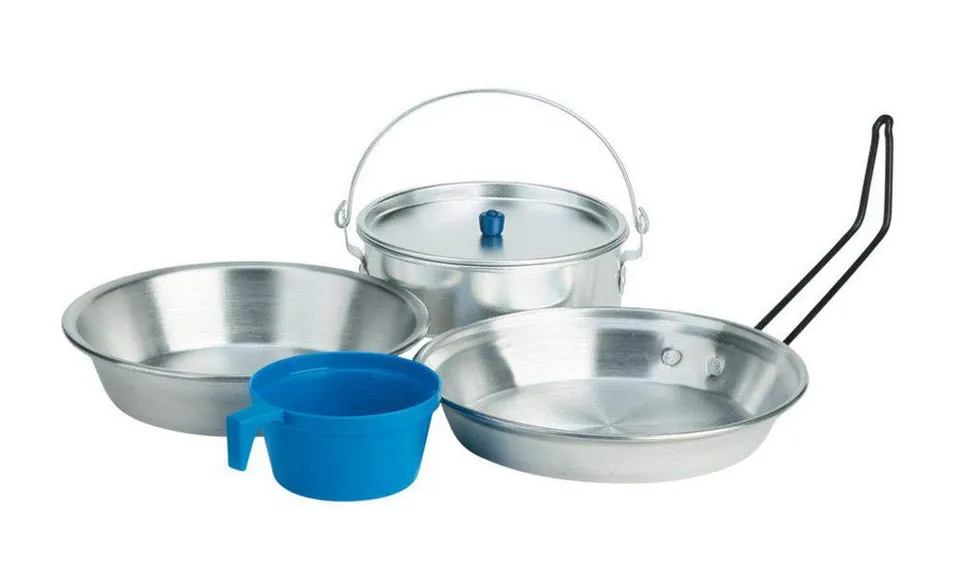 ferrino-mono-popote-set-da-cucina-da-campeggio-per-1-persona-con-2-tegami-pentol image 1