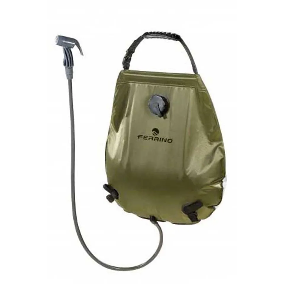 ferrino-sunshower-deluxe-doccia-solare-appendibile-20-litri-con-termometro-verde image 1