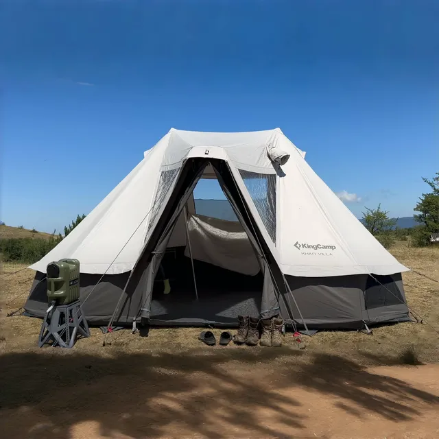 kingcamp-khan-villa-tenda-campana-glamping-4-stagioni-4-6-posti-con-camera-inter image 1