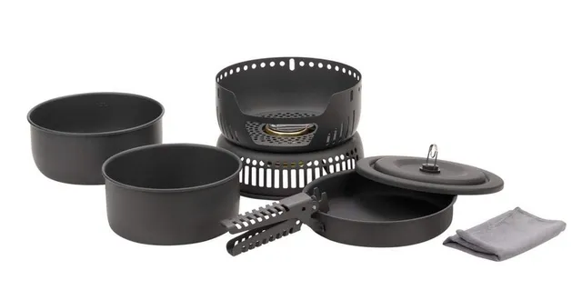 ferrino-maxi-popote-m-set-di-cucina-da-campeggio-in-alluminio-anodizzato-antiade image 1