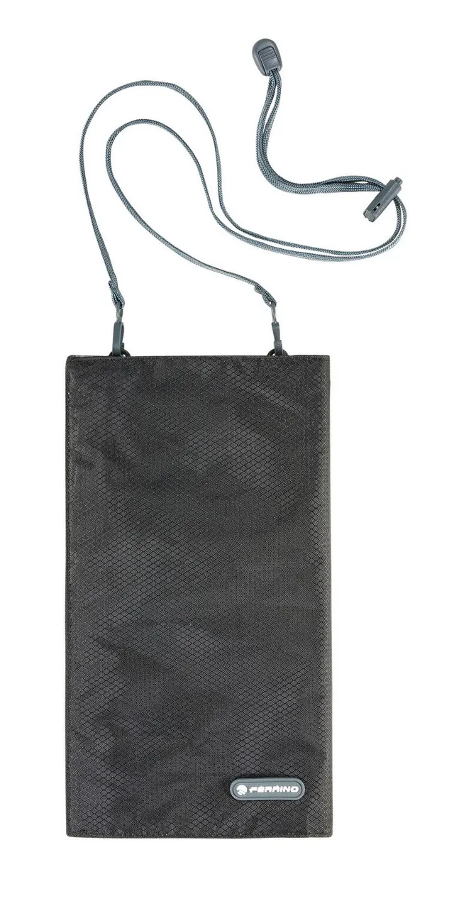 ferrino-shell-porta-mappa-da-trekking-taglia-m-nero-con-tasca-trasparente-velcro image 1