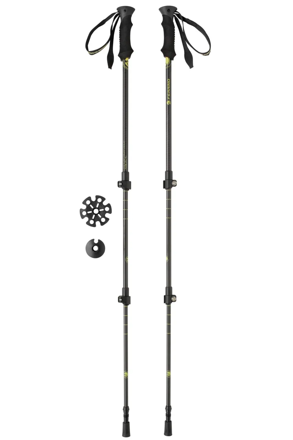 ferrino-bastoncini-da-trekking-in-carbonio-telescopici-60-135-cm-con-bloccaggio- image 1