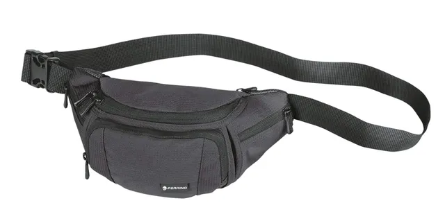 ferrino-ibis-marsupio-unisex-nero-regolabile-per-corsa-trekking-e-tempo-libero image 1