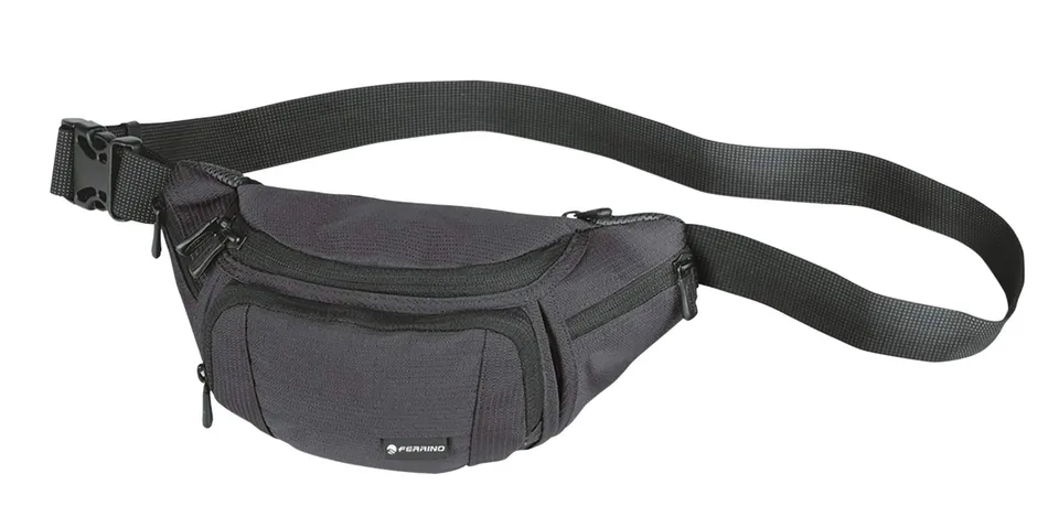 ferrino-ibis-marsupio-unisex-nero-regolabile-per-corsa-trekking-e-tempo-libero image 1