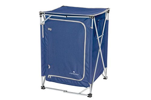 ferrino-super-quick-mobiletto-campeggio-blu-in-acciaio-con-due-ripiani-e-carico- image 3