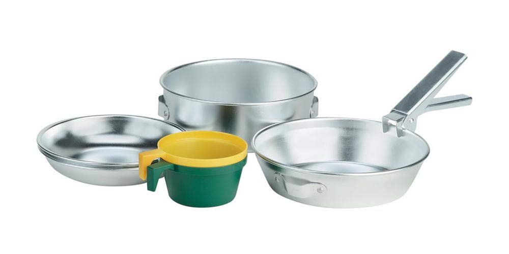 ferrino-popote-duo-set-cucina-da-campeggio-con-pentola-padella-2-piatti-in-allum image 1