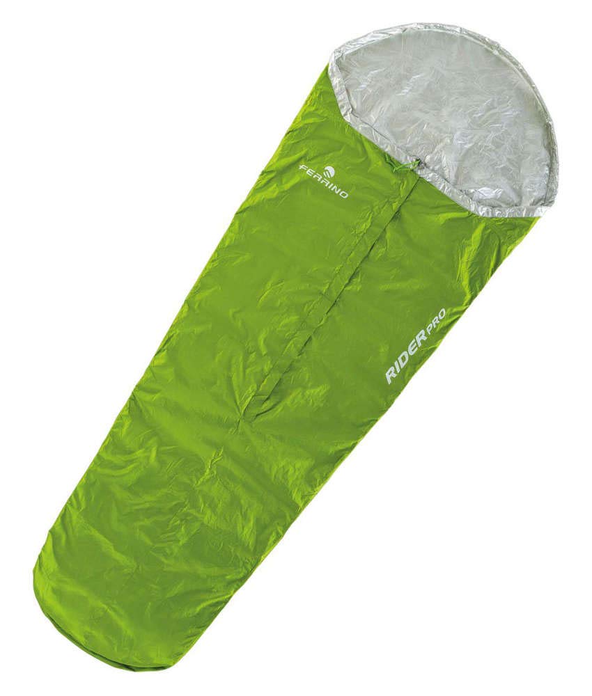 ferrino-rider-sacco-da-bivacco-impermeabile-verde-in-poliestere-ripstop-230x80x5 image 1