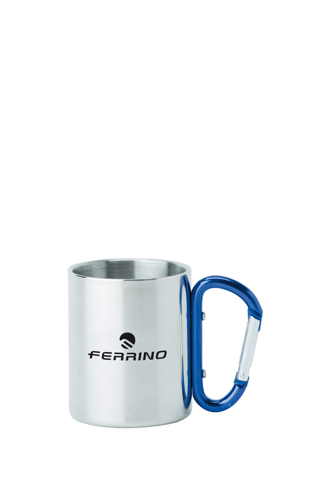 ferrino-tazza-con-moschettone-300-ml-in-acciaio-inossidabile-grigio-7x8-cm image 1