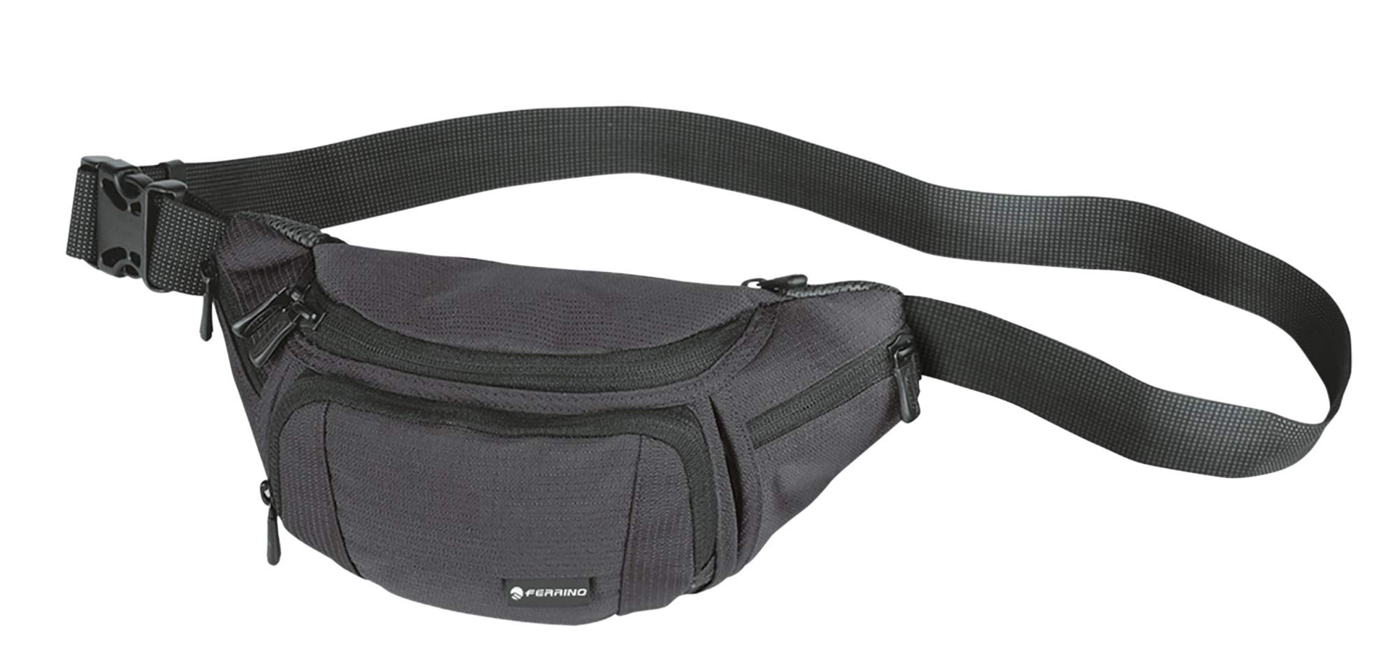 ferrino-ibis-marsupio-unisex-nero-regolabile-per-corsa-trekking-e-tempo-libero image 1