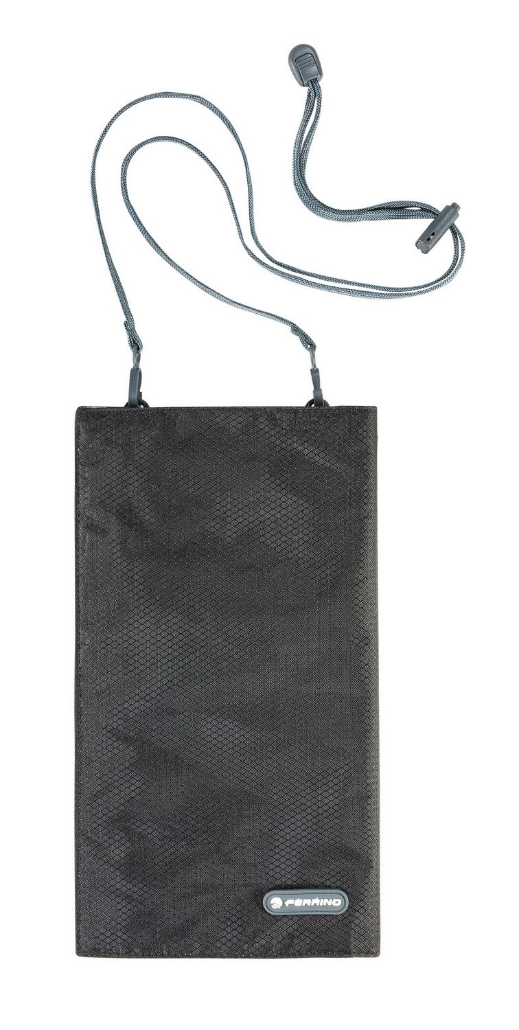 ferrino-shell-porta-mappa-da-trekking-taglia-m-nero-con-tasca-trasparente-velcro image 1