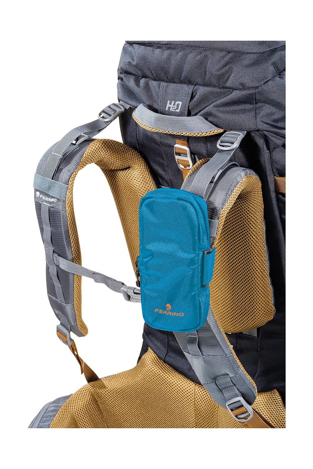 ferrino-higway-porta-cellulare-imbottito-blu-per-zaini-da-trekking image 3