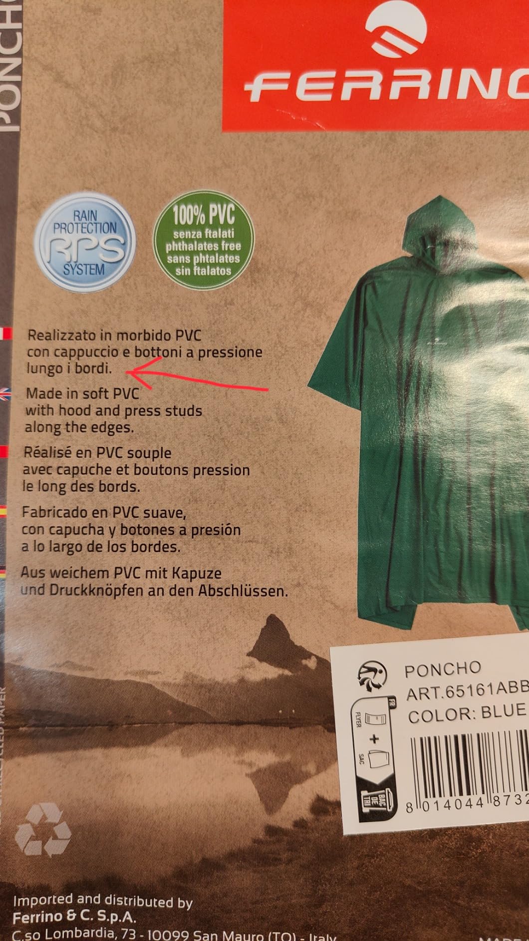 Buon poncho economico
