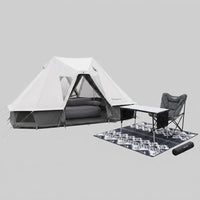 kingcamp-khan-villa-luxury-bundle-tenda-glamping-4-stagioni-con-divano-gonfiabil image 2
